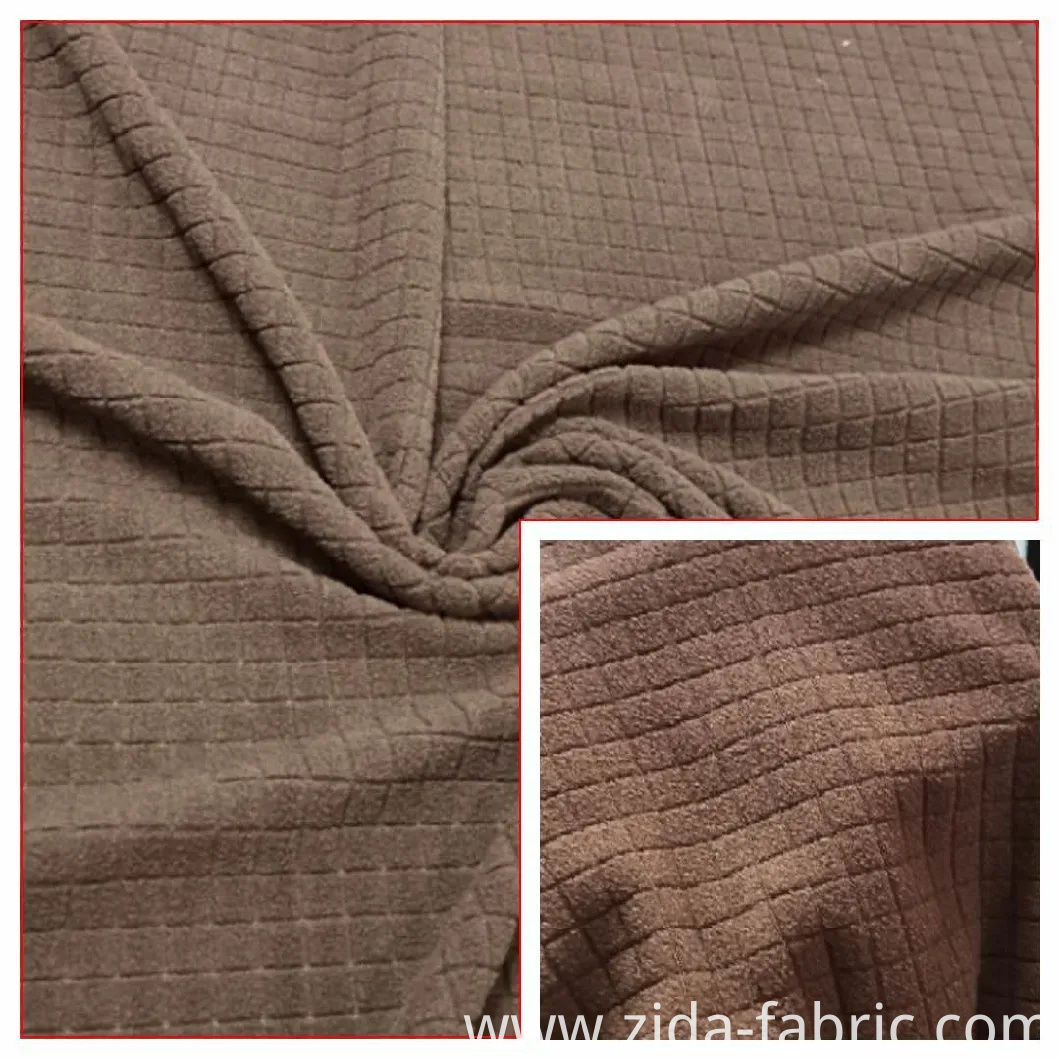 100% Polyester Polar Fleece with Drop-Needle Plain DTY 150d/144f or FDY150d/96f